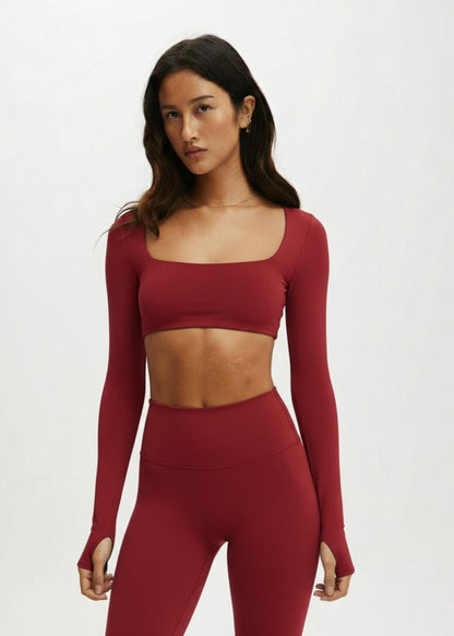 Long Sleeve Top and Leggins Set