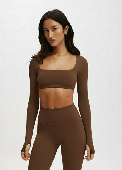 Long Sleeve Top and Leggins Set