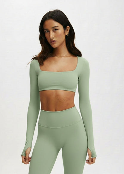 Long Sleeve Top and Leggins Set